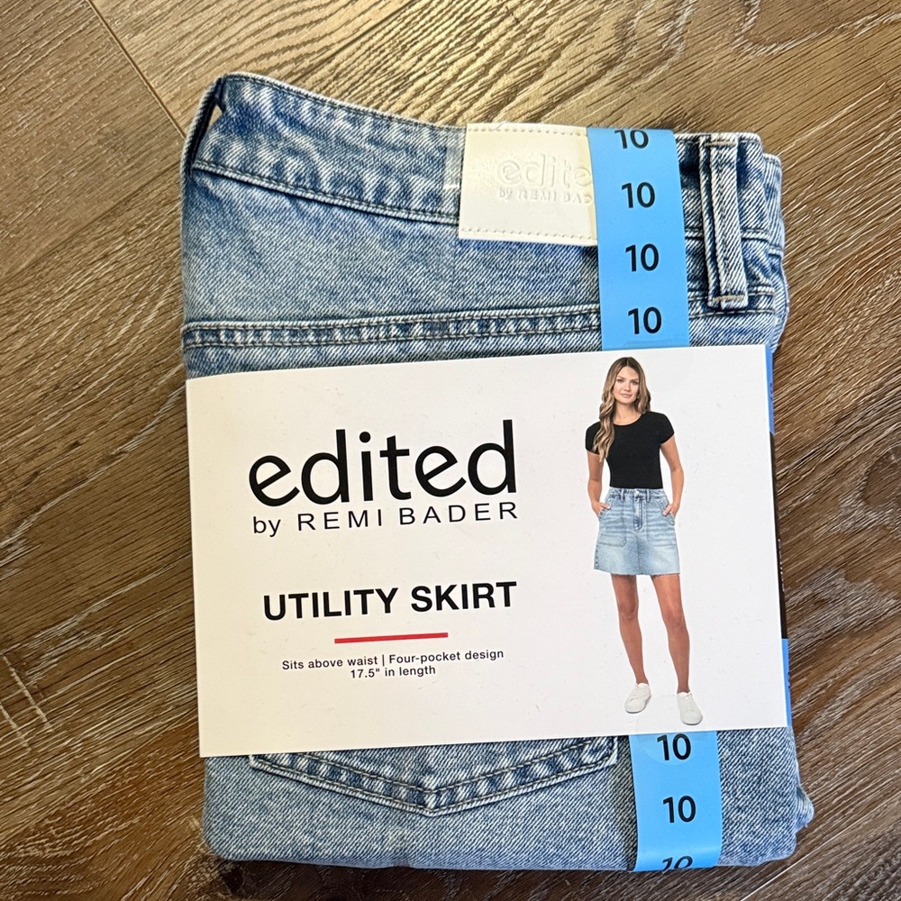 Edited by Remi Bader Blue Utility Skirt